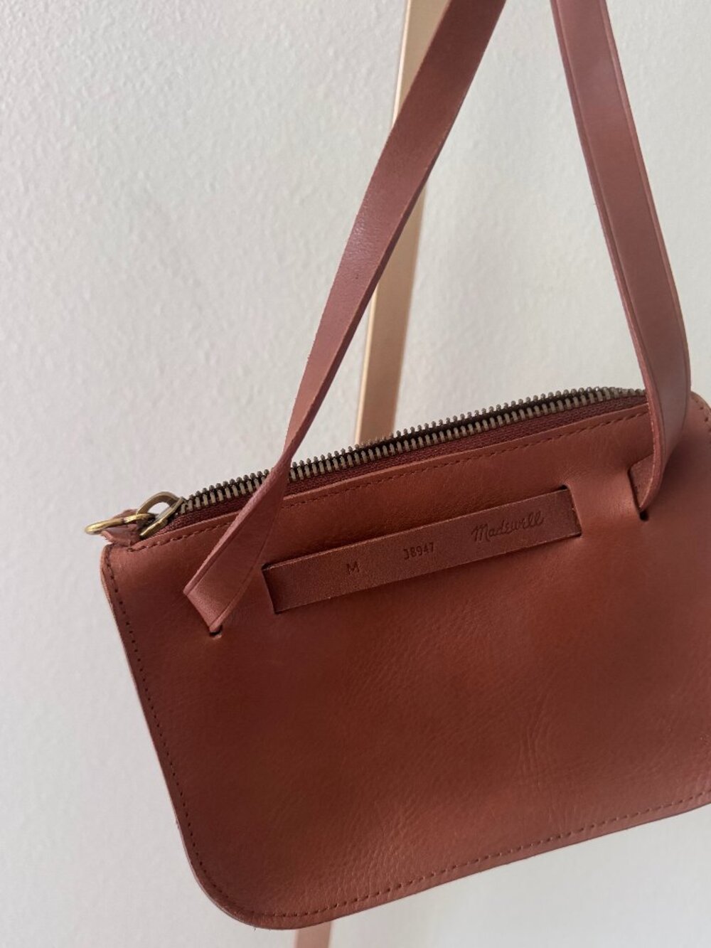 Madewell The Simple Pouch Leather Belt Bag Brown NWOT